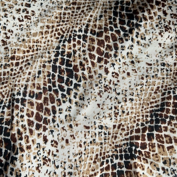 Animal print satin-ish midi skirt - Picture 2 of 4